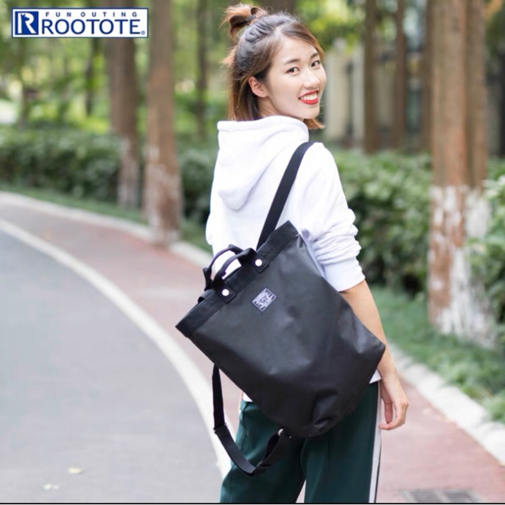 BNWT Rootote black backpack - Picture 2 of 6